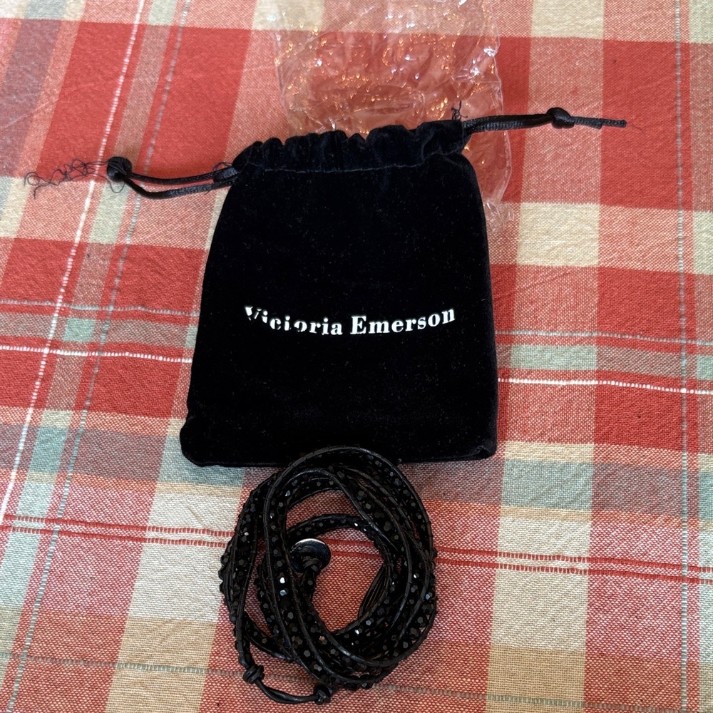 Victoria Emerson Midnight Black Wrap Bracelet